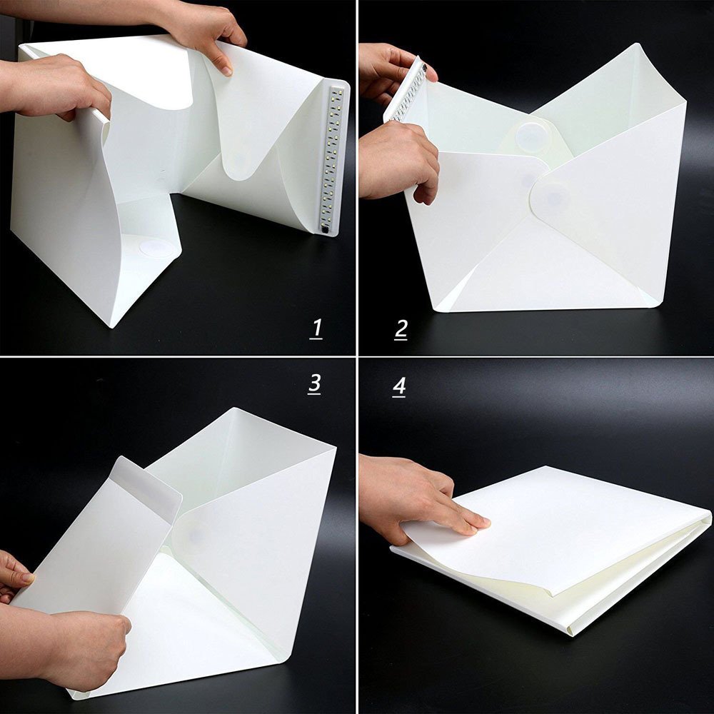 810634272883.jpg 20cm folding studio Professional photo simple LED small light box - Image 5