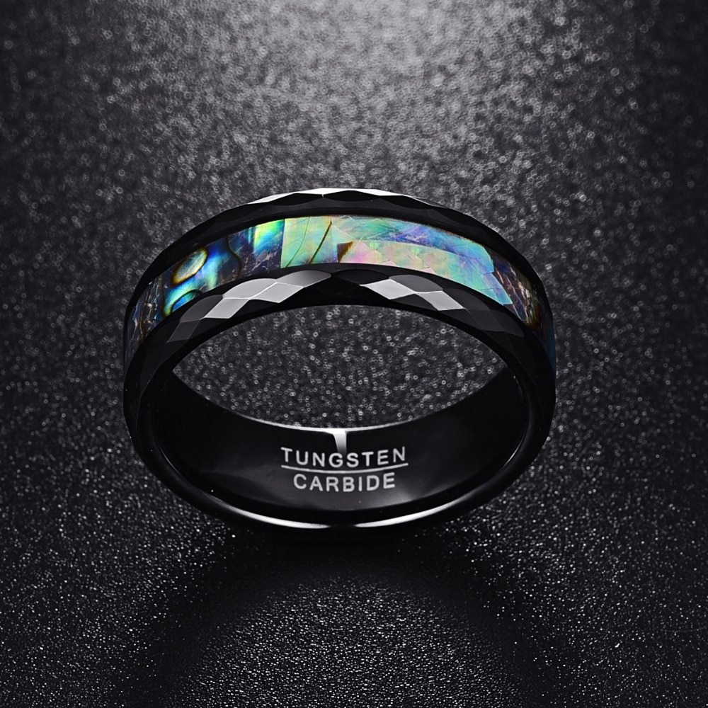 816438681623-1.jpg Tungsten Gold Ring With Black Veneer Plating - Image 2