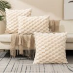 Woven Fleece Solid Color Pillow Waist Rest Pillow Cover - Image 7