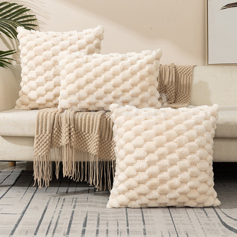 8257af0f-b9af-422b-8e11-4b4883e455ce.jpg Woven Fleece Solid Color Pillow Waist Rest Pillow Cover - Image 7