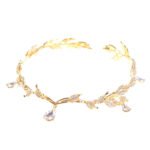 New Golden Crown Headband Wedding Headdress - Image 4