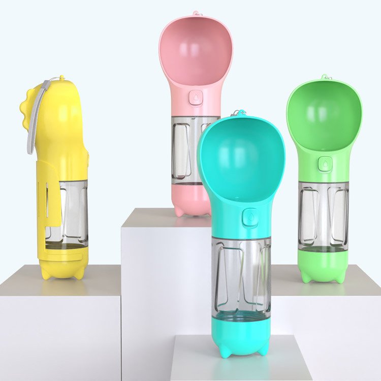 839031823820.jpg Pet Water Bottle Feeder Bowl Garbage Bag Storage Portable Pet Outdoor Travel 3 In 1 Dog Water Bottle - Image 2