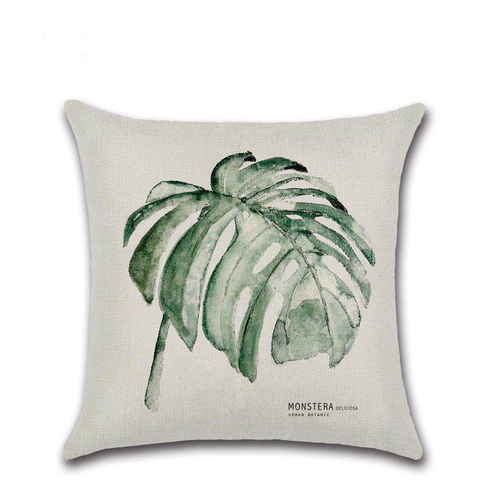 8406307250167.jpg Plain and elegant flax leaf pillow - Image 2