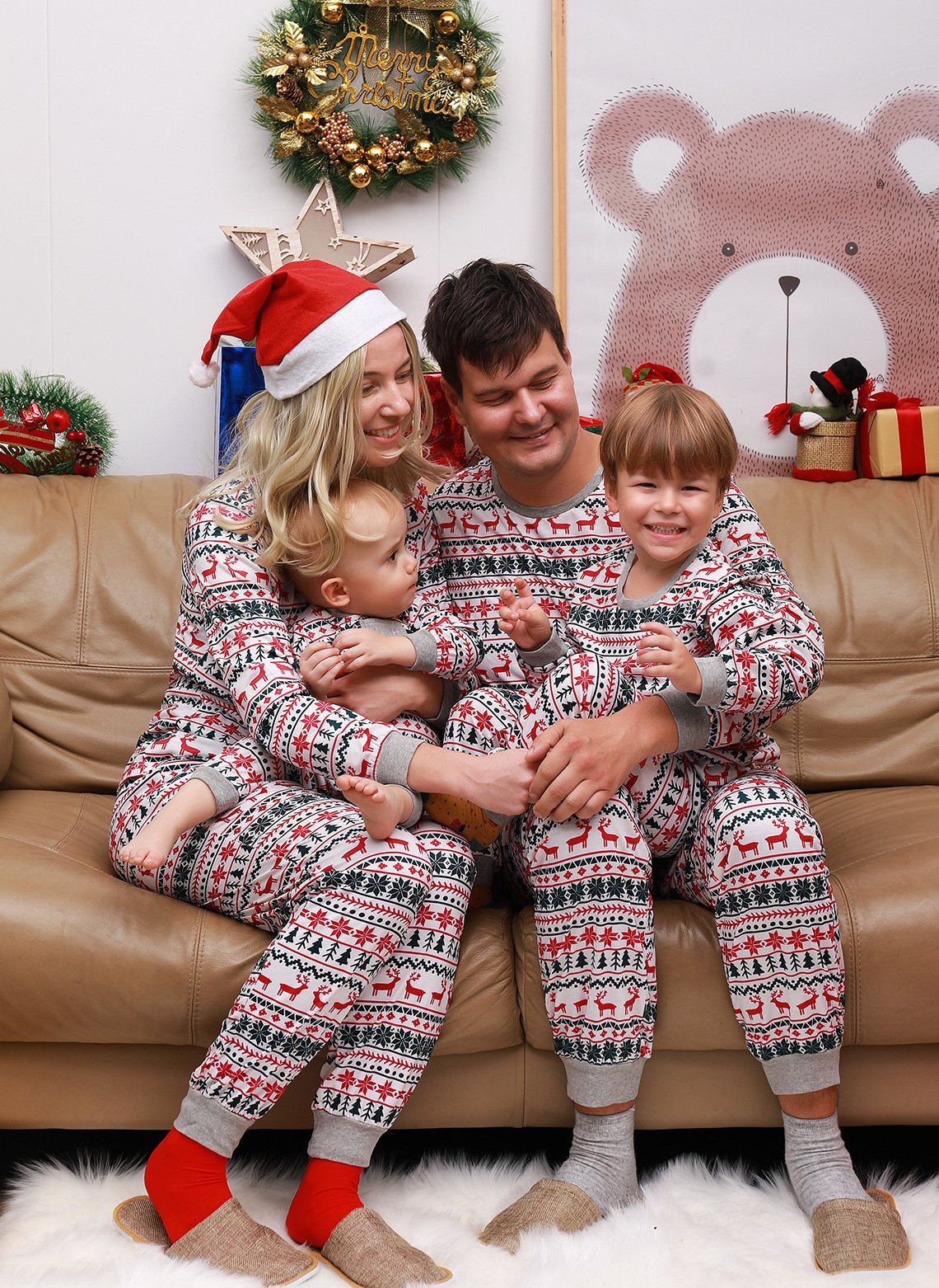 8463b1bb-e639-4e0b-b9fa-6ed23f0ed0df.jpg Christmas Pajamas Family Matching New Year Father Mother Kids Baby Look Clothes Set Dad Mom And Daughter Son Pyjamas Outfit - Image 10
