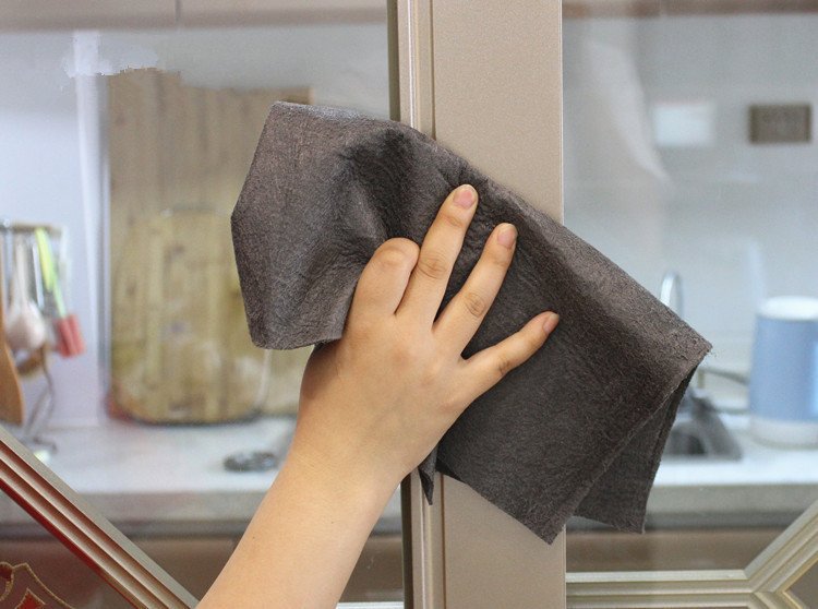 848546933655.jpg Thickened Magic Cleaning Cloth Microfiber Surface Instant Polishing Household Cleaning Cloth For Glass Windows Mirrors Car Kitchen Gadgets - Image 10