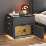 Home Bedroom Multi-functional Smart Safe Bedside Table Wireless Integrated Charging Safe - Image 8