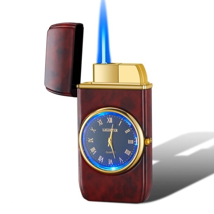 Personalized Creative Multifunctional Electronic Watch Cigarette Lighter-in-one Body Multi-purpose LED Flashing Lamp Gift Lighter - Image 9