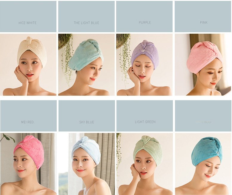 8598259952489.jpg Women's Hair Dryer Cap, Absorbent Dry Hair Towel - Image 4