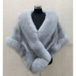 Imitated Mink Fox Fur Cape Coat Plus-sized Dress Shawl - Image 2