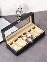 Simple And Creative Leather Watch Storage Box - Image 2