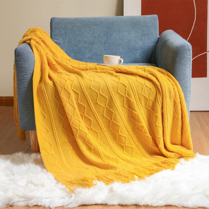 Knitted Blanket Nap Sofa Cover Blanket - Image 2