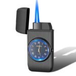 Personalized Creative Multifunctional Electronic Watch Cigarette Lighter-in-one Body Multi-purpose LED Flashing Lamp Gift Lighter - Image 6