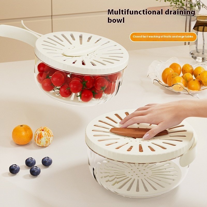 89294fea-2956-44d8-8b31-22589485c5eb_trans.jpeg Fruit Drain Basket With Lid Vegetable Washing Bowl Foldable Handle Cleaning Colander Plastic Refrigerator Crisper Kitchen Box Kitchen Gadgets - Image 10
