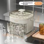 Press-type Convenient Outdoor Portable Ice Tray Large Capacity Ice Bucket 48 Extra-Large Ice Maker Food Grade Plastic Storage Tray Essential Kitchen Gadget - Image 10