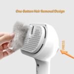 Pet Comb Self Cleaning Pets Hair Remover Brush For Dogs Grooming Tools Dematting Comb Built-in Mist Humidifier Pet Products - Image 3