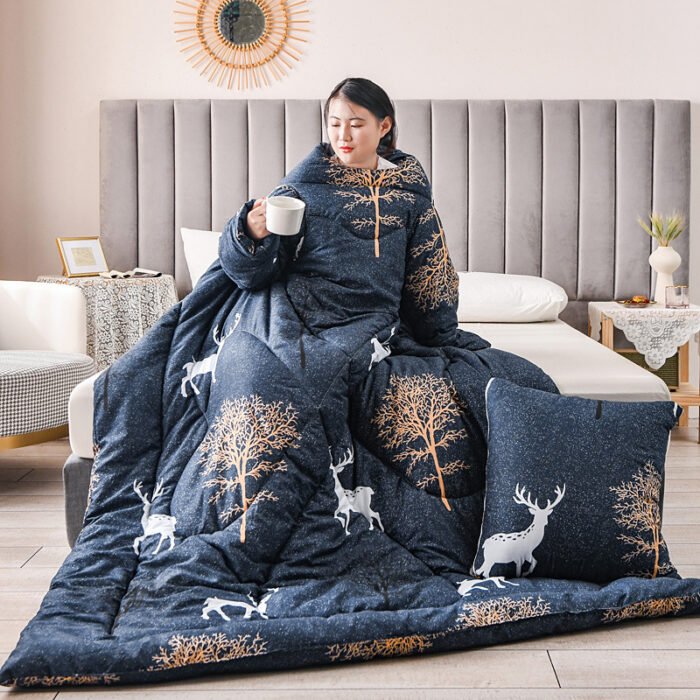 Wearable Sleeved Thick Warm Shoulder Pad For The Elderly Children's Anti-kick Quilt - Image 1