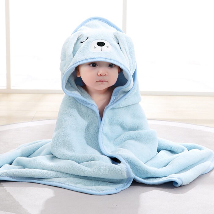 Spring And Autumn Baby Airable Cover Swaddling Bath Towel - Image 5