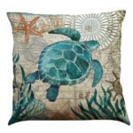 Cushion Covers Sea Turtle Printed Throw Pillow Cases For Home Decor Sofa Chair Seat - Image 7