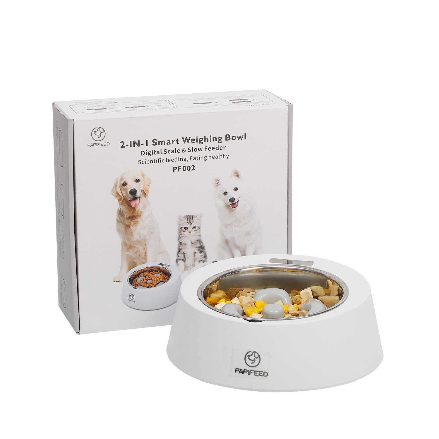 943650299715.jpg Pet Dog Bowl Slow Feeder Dog Food Bowl Smart Weighing Dog Slow Feeder Cat Pet Feeder - Image 2