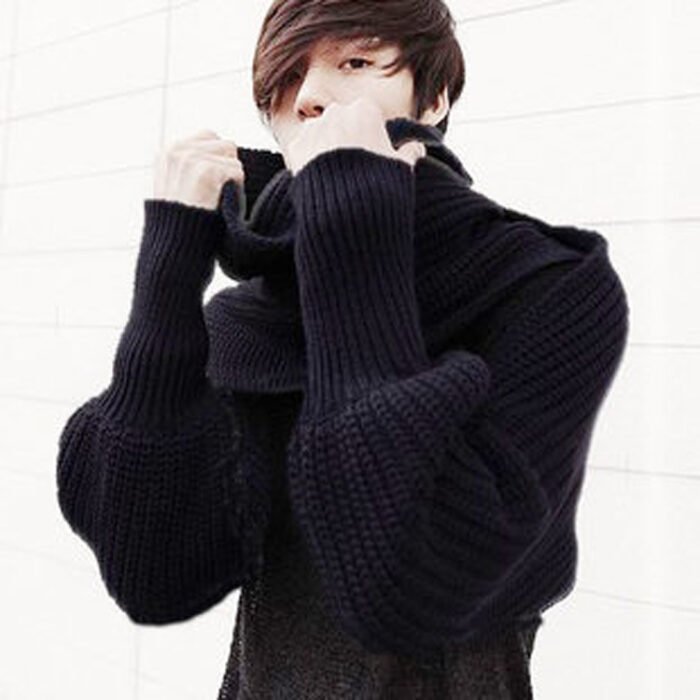 Sweater Scarf Cashmere Ladies Girl Woman Clothing Casual Wear - Image 3
