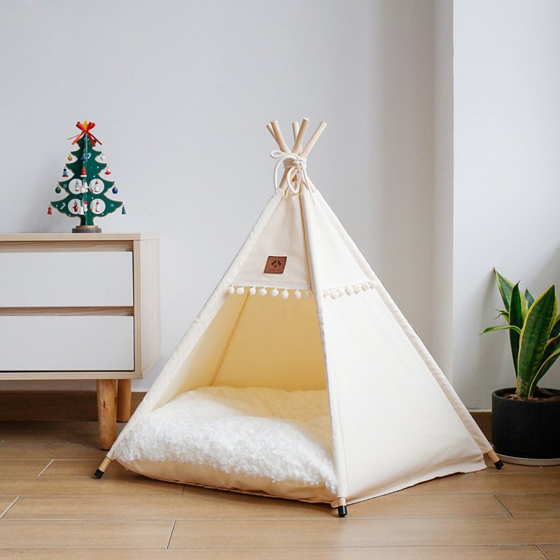 99a48a89-d4c9-49e5-8510-e73a0137de05.jpg Upgraded Version Four Seasons Pet Cat Dog Tent - Image 2