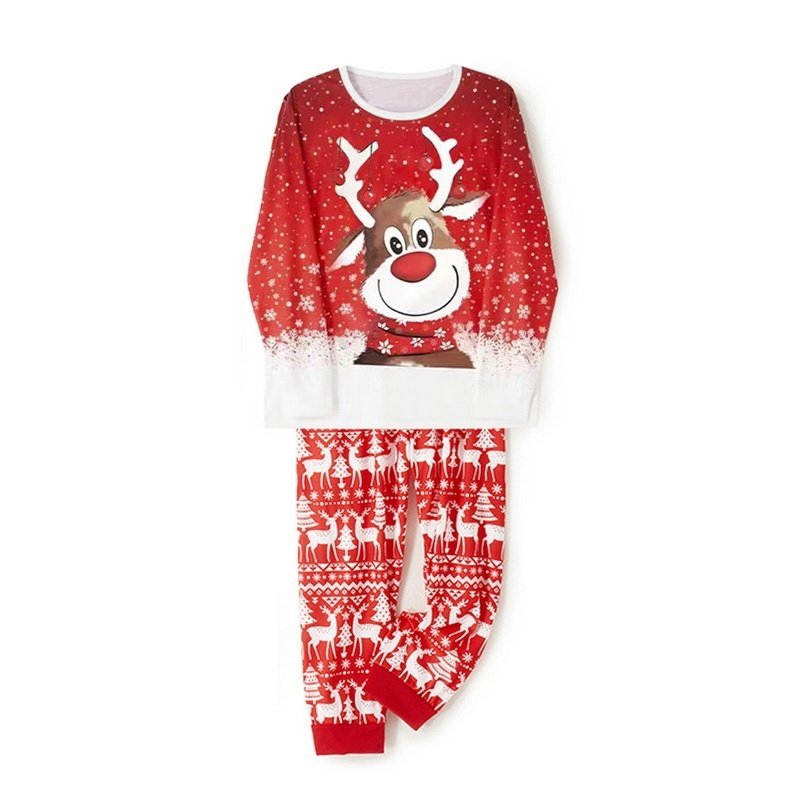 99e3c9b1-c813-4cc0-9ed3-cdac2a44dce8_trans.jpeg Parent-Child Two-piece Suit Elk Printing Pajamas Suit Homewear - Image 6
