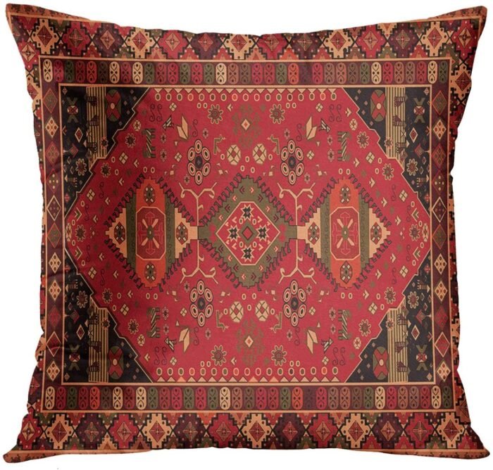 Persian Ethnic Linen Bohemian Pillowcase - Image 5