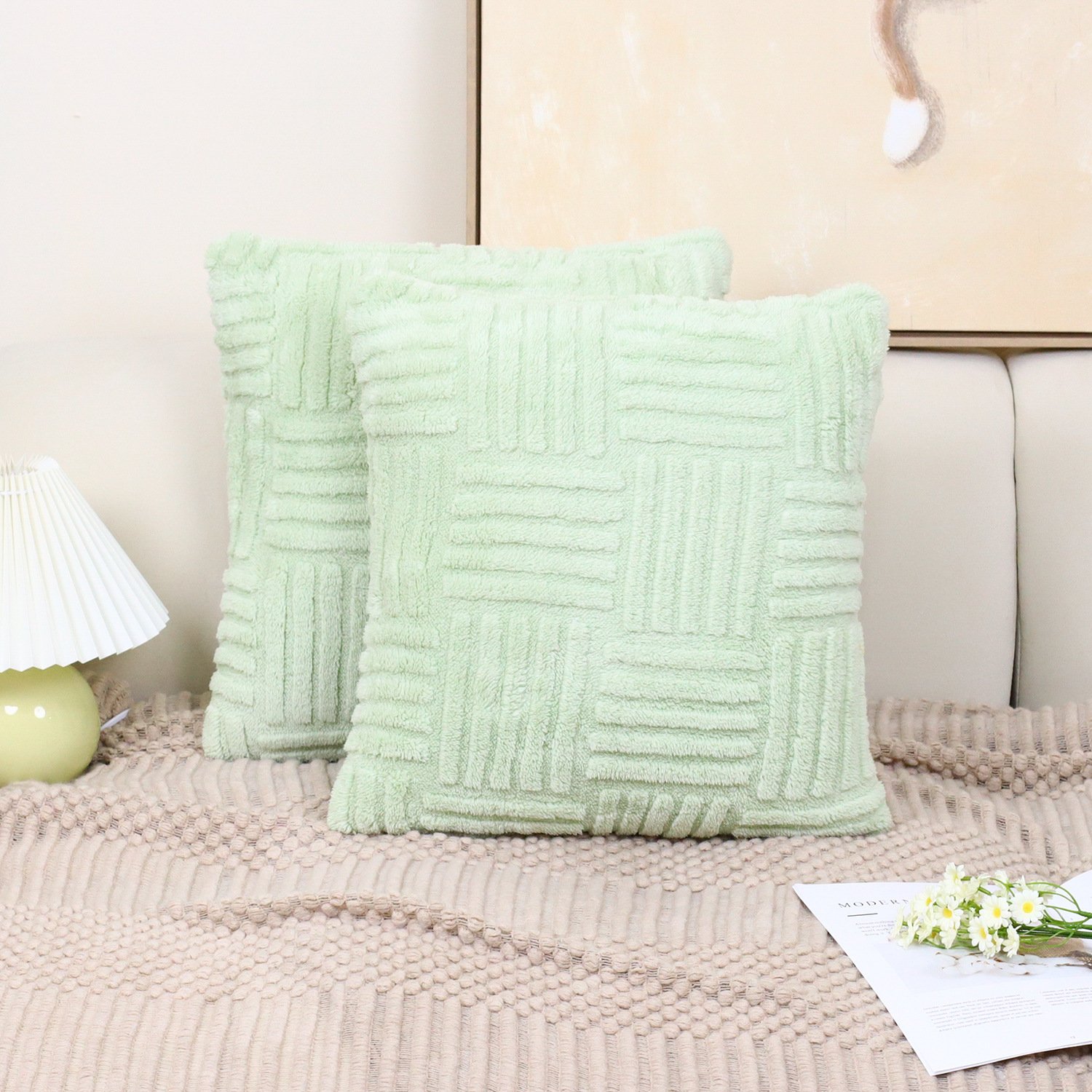 9c95c3c2-682c-4474-a72e-46e9123054e1.jpg Pillow Cover Woven Plush Pillowcase Pillow Cover - Image 4