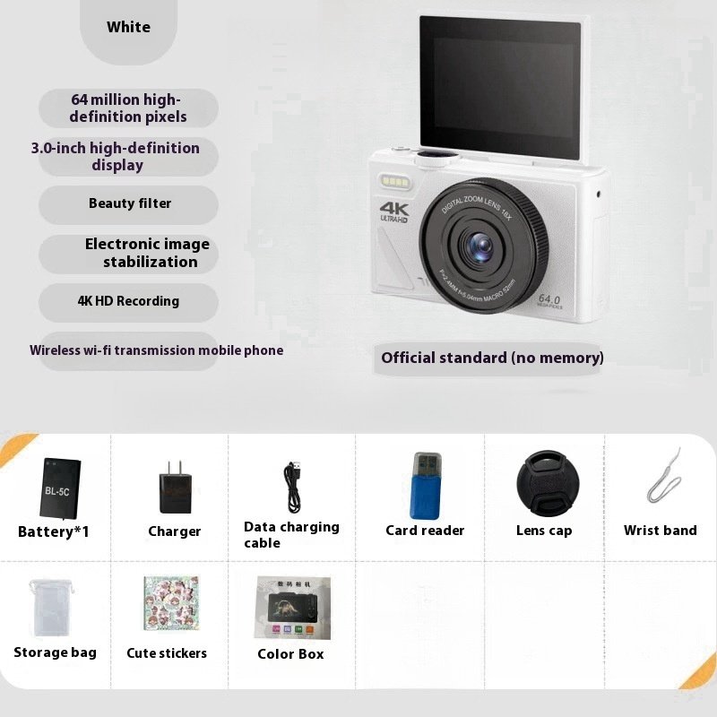 9cc874c9-aa3b-4825-9f30-3978c92ecb88_trans.jpeg 64 Million HD Student Entry-level Mirrorless CCD Camera - Image 4