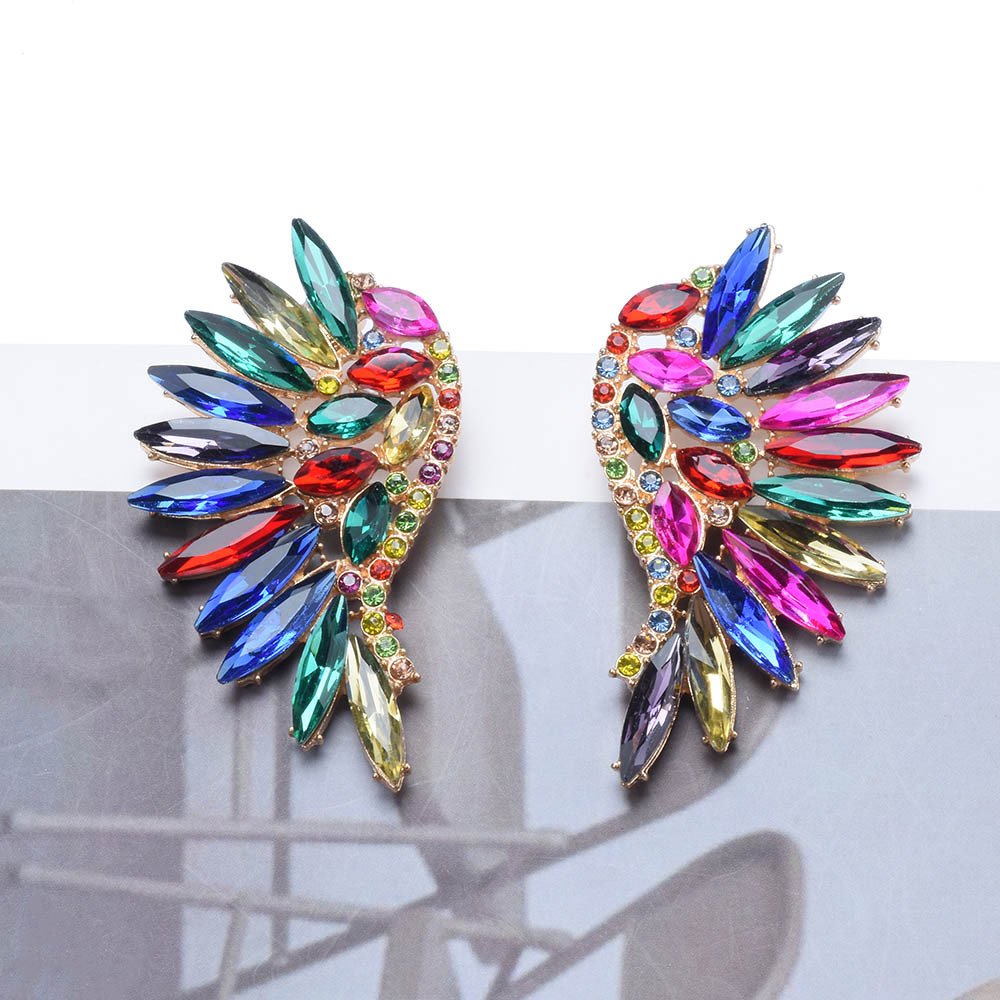 O1CN01BYGNb81Mw83ReXgMj_2856001498-0-cib.jpg Women's European And American Exaggerated Diamond Long Flower Earrings - Image 1