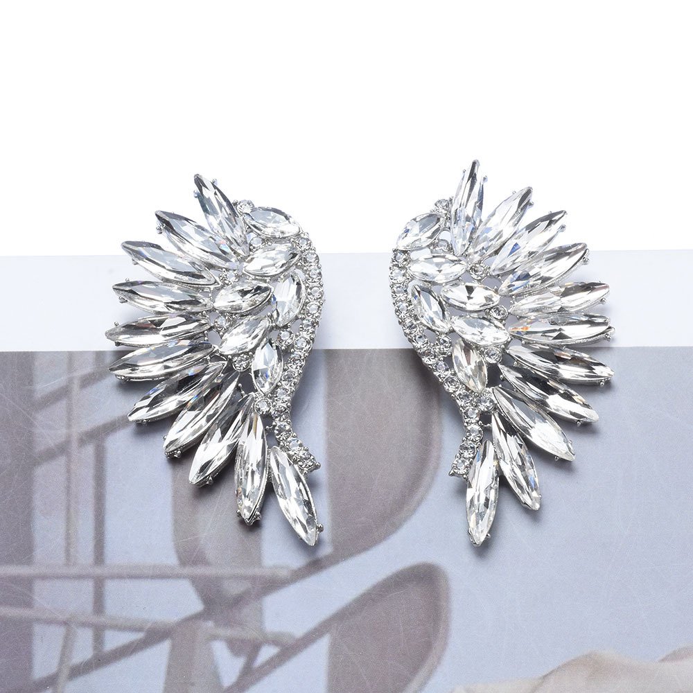 O1CN01VnRYGi1Mw83MrT50D_2856001498-0-cib.jpg Women's European And American Exaggerated Diamond Long Flower Earrings - Image 8