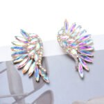 Women's European And American Exaggerated Diamond Long Flower Earrings - Image 7