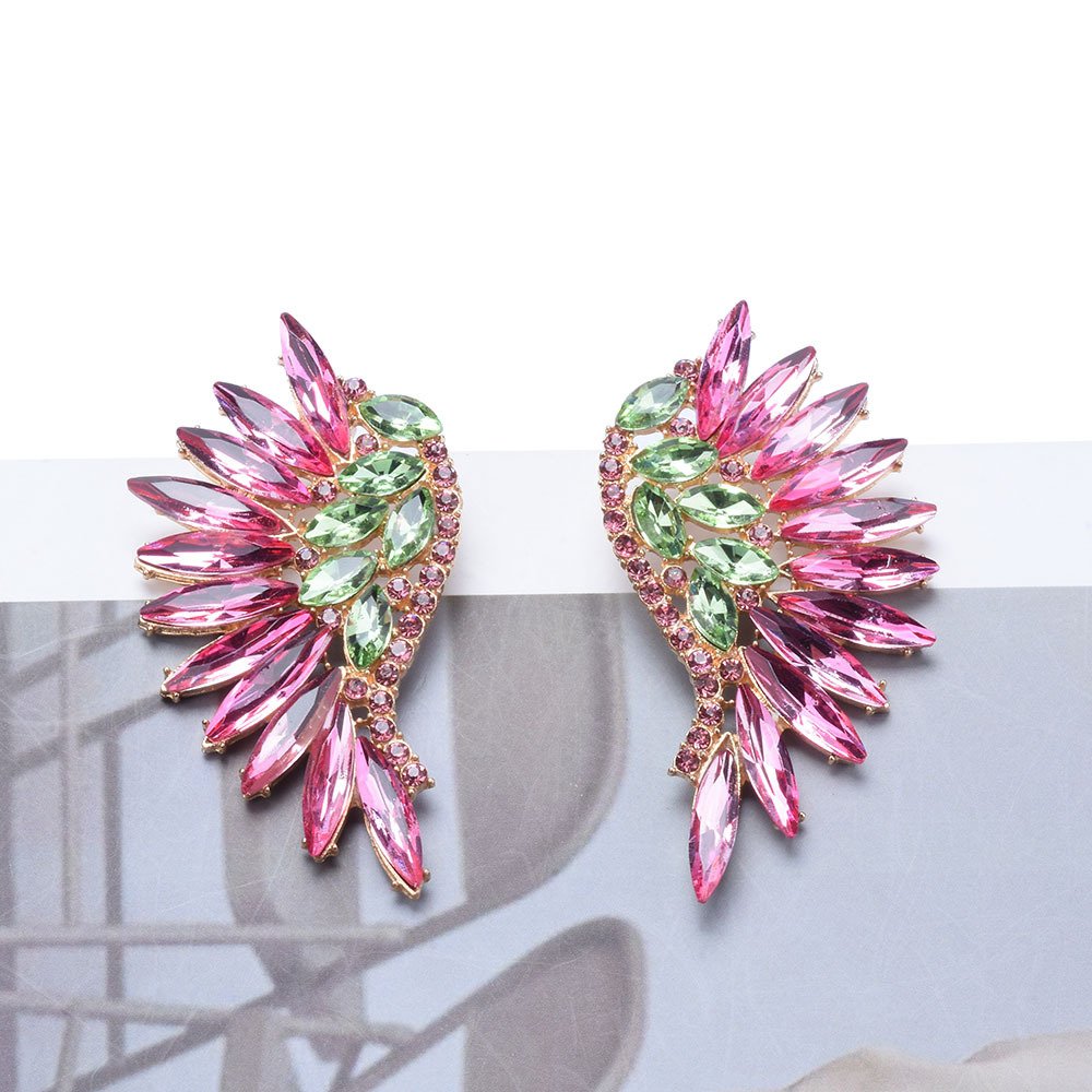 O1CN01eS72TE1Mw83QUyQth_2856001498-0-cib.jpg Women's European And American Exaggerated Diamond Long Flower Earrings - Image 4