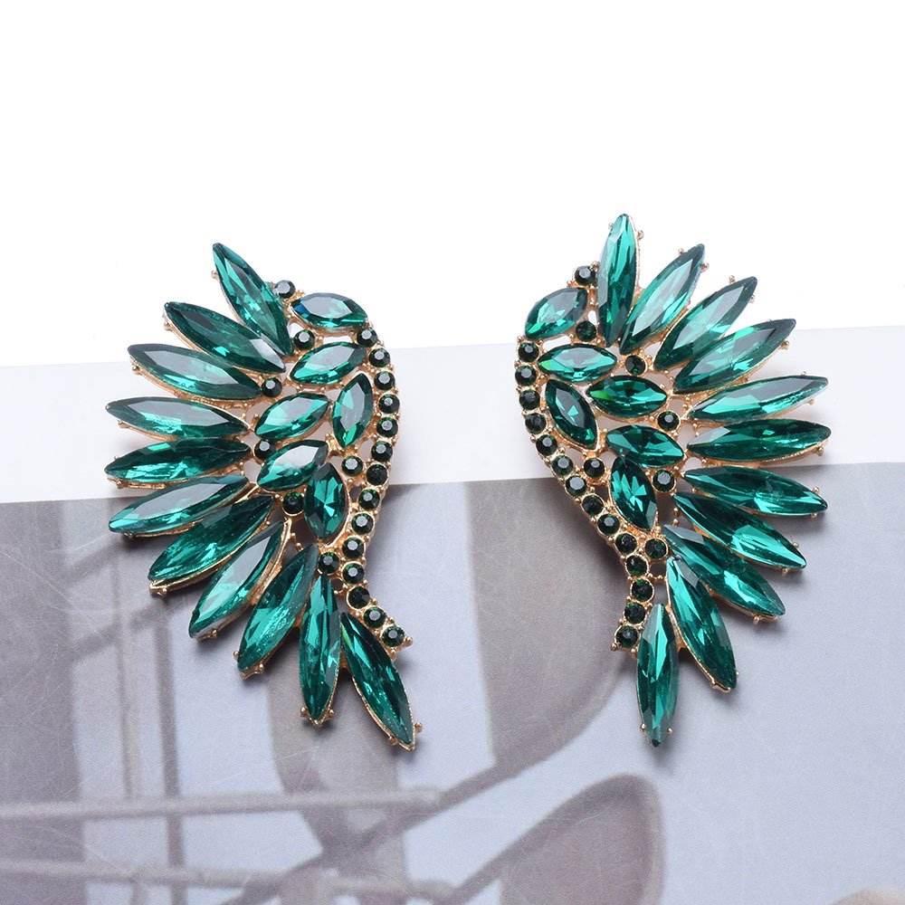 O1CN01zyNXNW1Mw83LYy2Ss_2856001498-0-cib.jpg Women's European And American Exaggerated Diamond Long Flower Earrings - Image 5