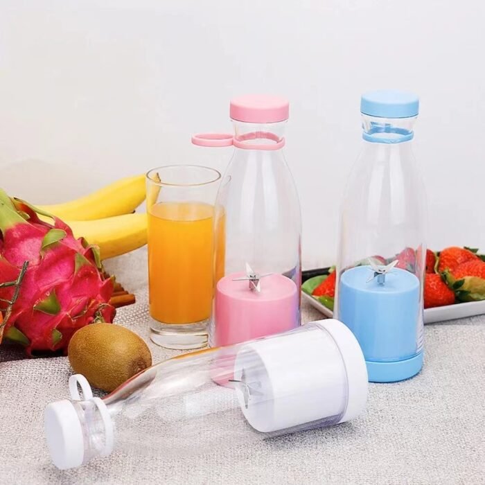Electric USB Wine Bottle Juicer Cup 6-leaf Cutter Head Household - Image 1
