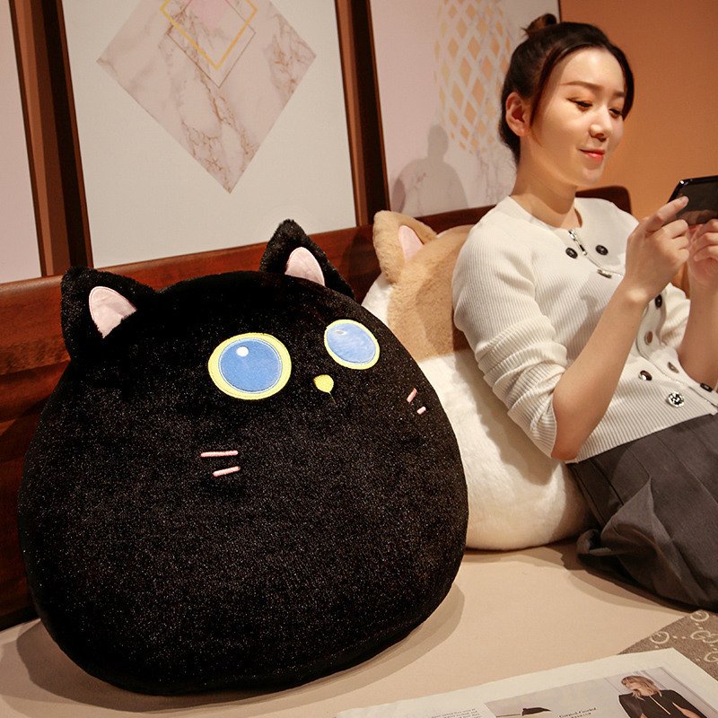 a14de88b-fdd0-4fef-9227-af3e87bcbd59.jpg Fat Cat Plush Toy Cute Little Rabbit Bed Pillow Cushion Girl Sleeping Cuddle Sleeping Doll - Image 1