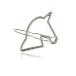 Geometric Triangle Metal Hair Clip Moon Bangs Clip - Image 6