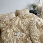 Handmade Bubble Pleated Cotton Four-piece Cotton Set - Image 4