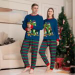 Tyrannosaurus Letter Christmas Tree Printing Parent-child Suit Pajamas - Image 3