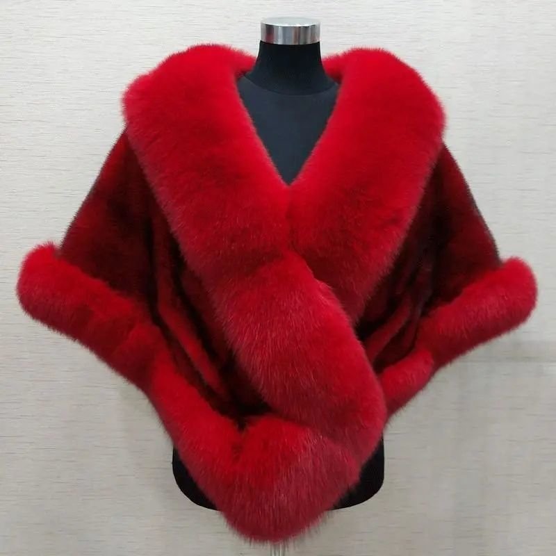 a76793d6-3b52-4211-ad06-06c89af4d6f8.jpg Imitated Mink Fox Fur Cape Coat Plus-sized Dress Shawl - Image 6