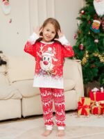 Christmas Print Long Sleeve Casual Parent-Child Suit - Image 6