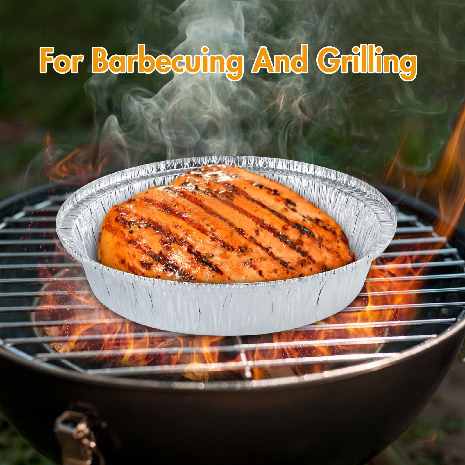 a859a762-cf7e-4170-abc3-eecc9d88e067.jpg Non-stick Aluminum Foil Liners Air Fryer Disposable Paper Liner Oil-proof Steaming Basket Kitchen Tool BBQ Drip Pan Tray - Image 3