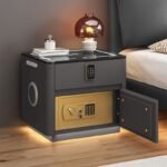 Home Bedroom Multi-functional Smart Safe Bedside Table Wireless Integrated Charging Safe - Image 3