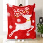 Christmas Thickening Print Flannel Blanket - Image 9