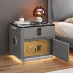 Home Bedroom Multi-functional Smart Safe Bedside Table Wireless Integrated Charging Safe - Image 2