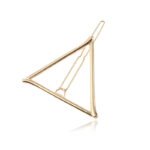 Geometric Triangle Metal Hair Clip Moon Bangs Clip - Image 2