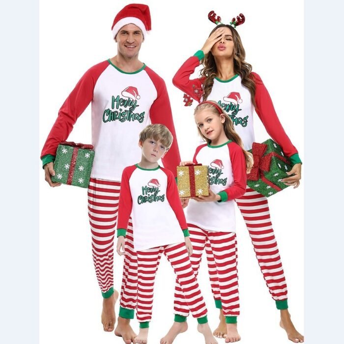 Clothes For The Whole Family A Family Of Four Stripes Christmas Suit - Image 5