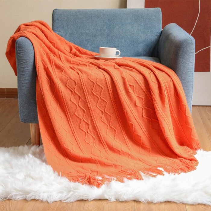 Knitted Blanket Nap Sofa Cover Blanket - Image 3