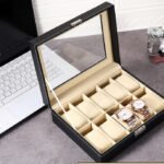 Simple And Creative Leather Watch Storage Box