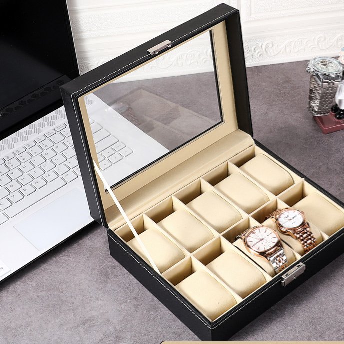 b52495ac-c5fb-4878-ada8-e2686fa3a6bc.jpg Simple And Creative Leather Watch Storage Box - Image 1